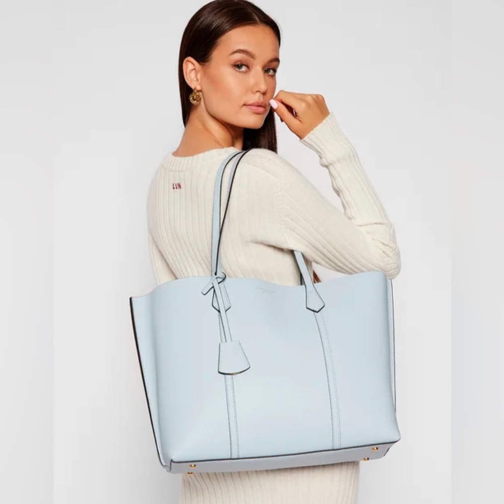 Tory Burch NWOT Perry Triple-Compartment Tote Bag in Icicle **Rare Color** - Picture 11 of 11